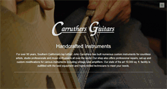 Desktop Screenshot of carruthersguitars.com