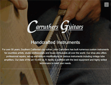 Tablet Screenshot of carruthersguitars.com